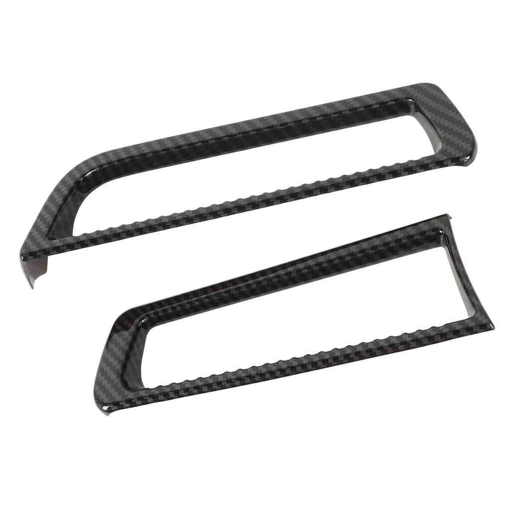 2 Pcs Air Conditioner Outlet Vent Cover Carbon Fiber Style AC Air Conditioning Trim Replacement for
