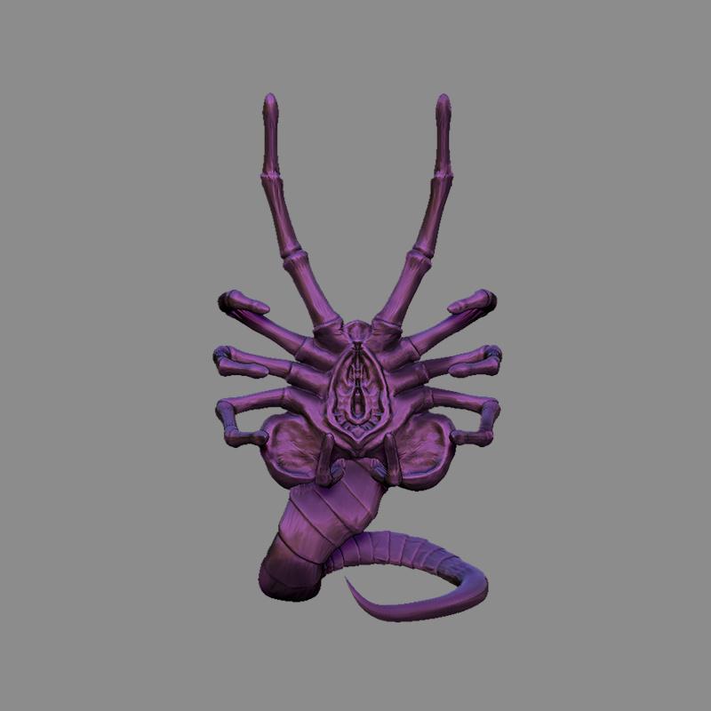 3D Printed Alien Facehugger Holder Ornament Creative Desktop Stand Decoration Collectible Model for Sci Fi Fans Home Decor Gift