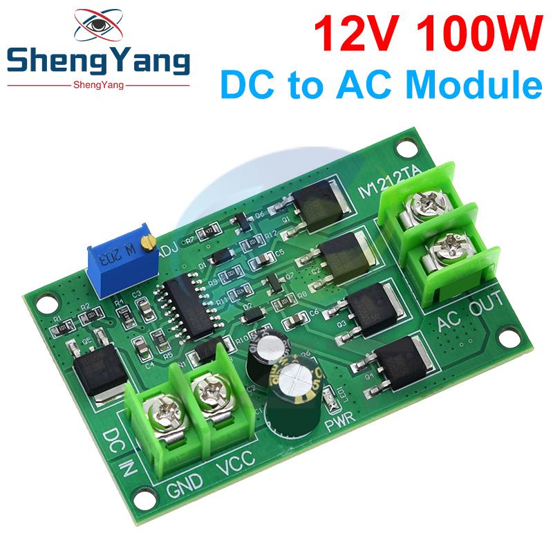 100 Вт DC-AC Преобразователь напряжения Инвертор питания DC 12 В в AC 12/24 В Генератор сигнала с квадратной волной Регулятор напряжения Плата преобразователя питания