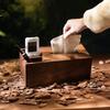 Деревянная коробка для салфеток Многофункциональный органайзер из цельного дерева Настольный органайзер с дистанционным управлением Черный орех Роскошь Простой