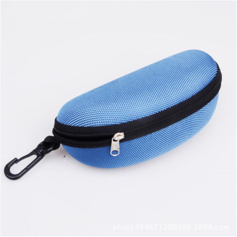 Fashion Classic Portable Zipper Eye Sunglasses Glasses Box Case Clam Shell Protector Hard Pouch