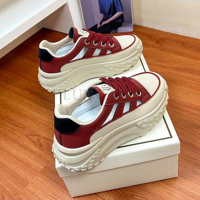 Мода Женская мода Вулканизированная обувь Платформа Повседневные кроссовки Женские летние новые балетки Сетчатые дышащие кроссовки Толстые спортивные туфли