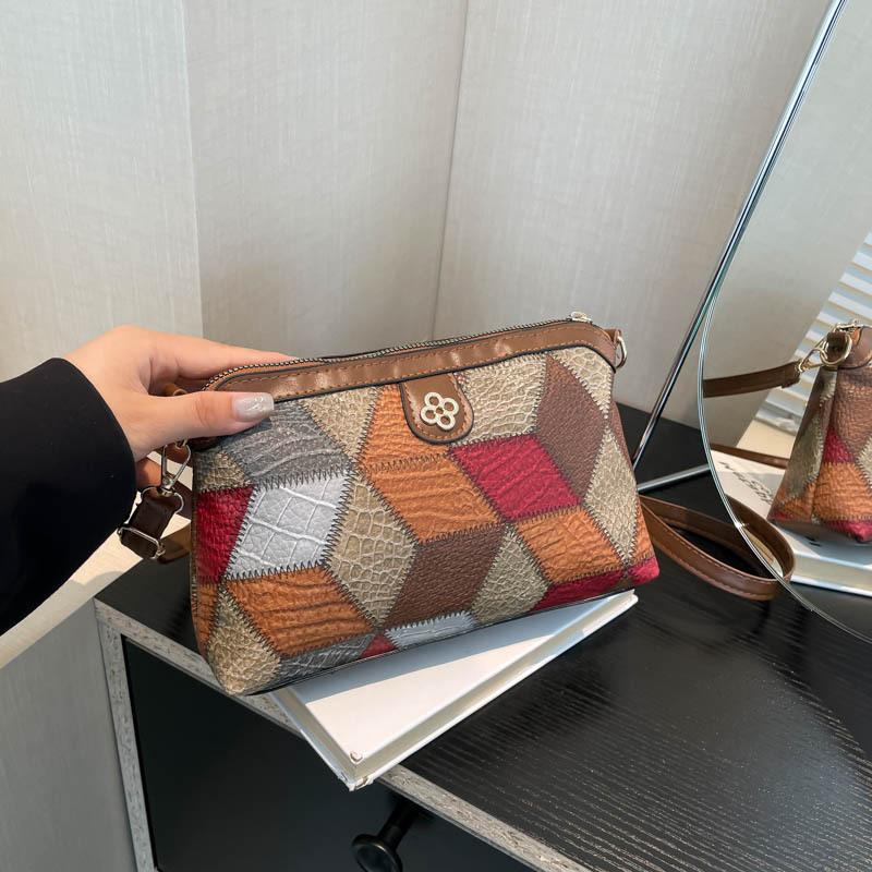 Bag for Women Designer Vintage PU Leather Handbag Quality Female Outdoor Daily Messenger Classic Ladies Shoulder Crossbody Purse