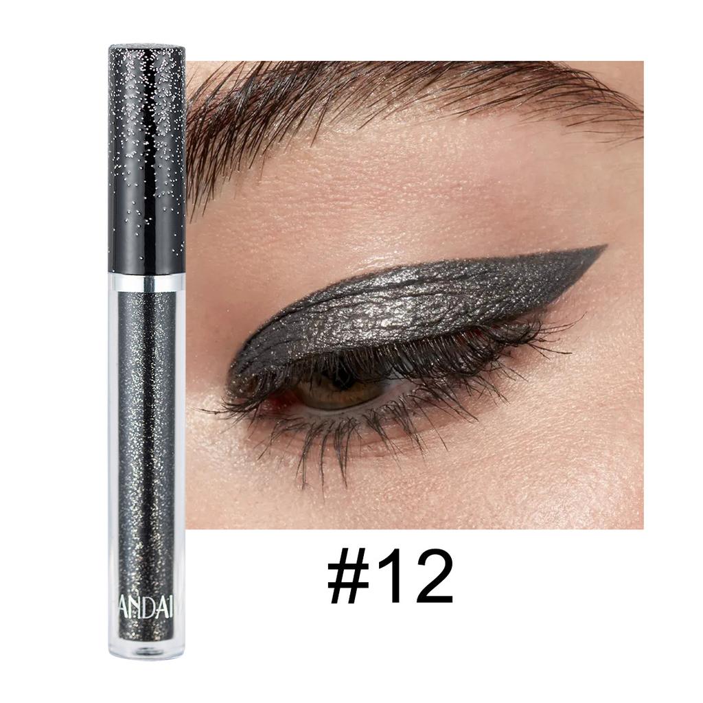 HANDAIYAN 12 Color Single Diamond Liquid Eye Shadow Psychedelic Pearl Shiny Eye Shadow Lying Silkworm Tear Makeup