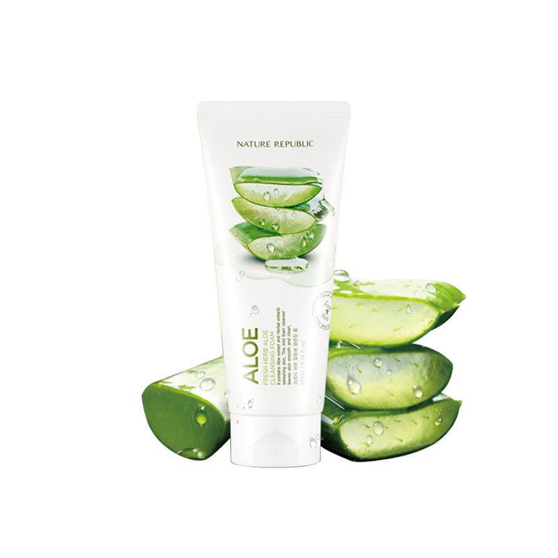 Nature Republic Очищающая пенка со свежими травами и алоэ 170 мл