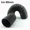 1Meter 80Mm Adjustable Flexible Car Cold Air Intake Feed Pipe Inlet Hose Tube Duct