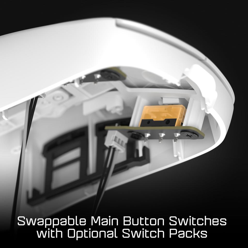 Endgame Gear OP1 8K Проводная игровая мышь 8000 Гц Опрос PixArt PAW3395 Датчик Kailh GX Переключатель Белый EGG-OP1-8K-WHT