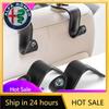 Car Stickers For Alfa Romeo 2Pcs Car Seat Back Hooks Auto Accessories For Alfa Romeo Spider Giulia Giulietta 156 Tonale Mito Ste