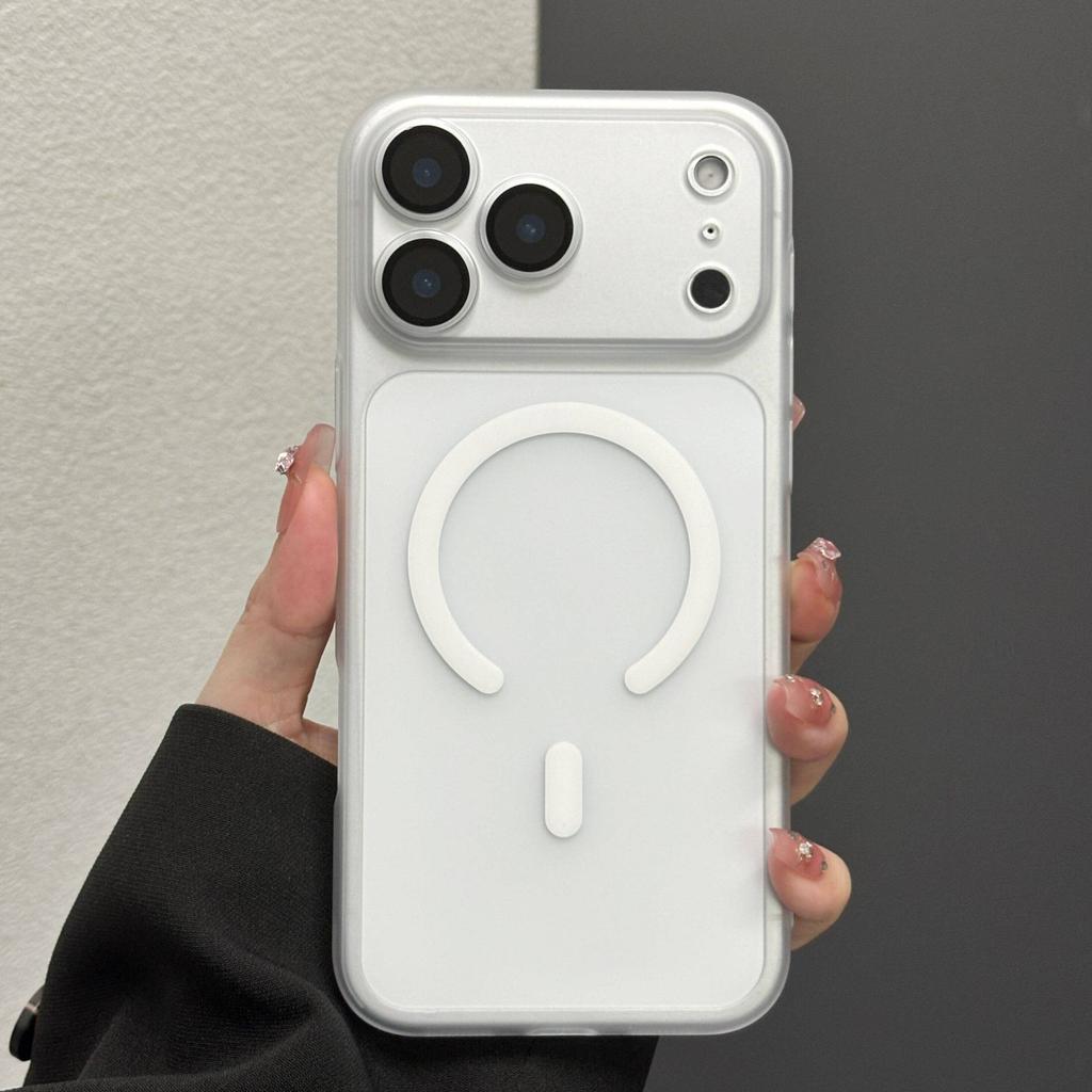 Матовый ледяной туман применяется для чехла на телефон Apple iPhone17promax 16 Магнитное всасывание 15 матовый 13 пленка для объектива всесторонний