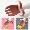 New Convenient Baby Eat Food Silicone Spoon Fork Suitable Kids Learning Eat Rice Tools Can Feeding Baby Spoon Set