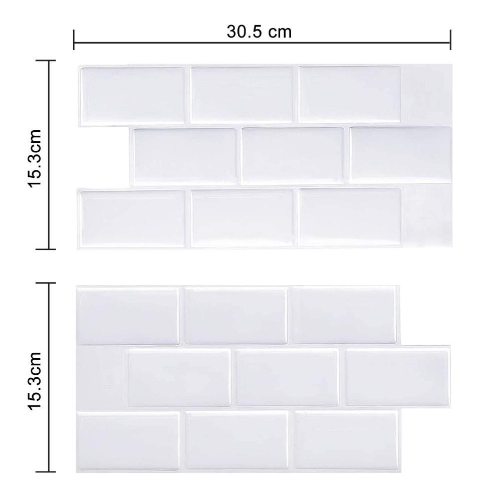 2 шт. Самоклеящиеся кухонные обои Однотонные Маслостойкие Наклейки для плитки в ванной комнате Утолщенные Водонепроницаемые Наклейки для украшения стен