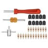 33Pcs Rust-proof Tire Valve Stem Installer Tool Set Multi Function Valve Removal Puller Tool  Cars