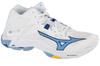 Wave Lightning Z8 Mid, Unisex White Volleyball Shoes