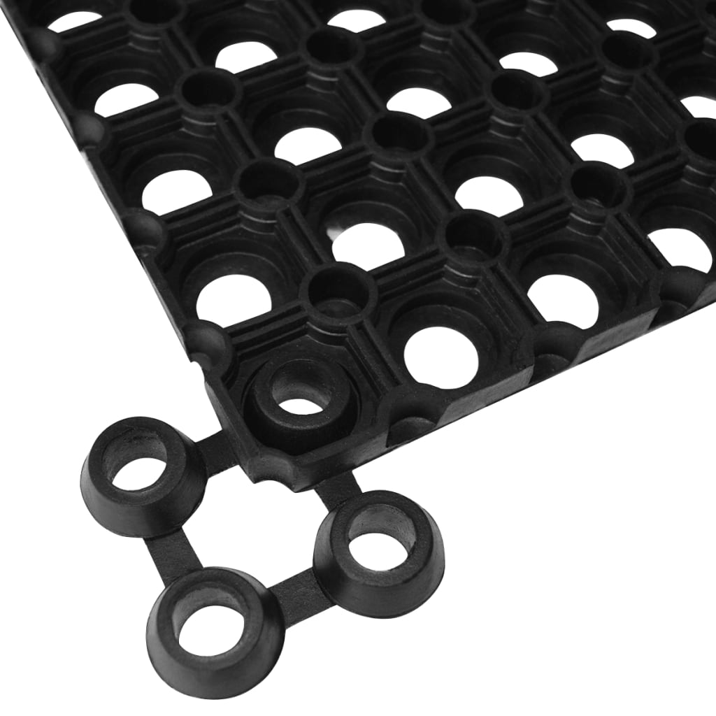 Connectors for Rubber Ring Mats 10 pcs Rubber Black