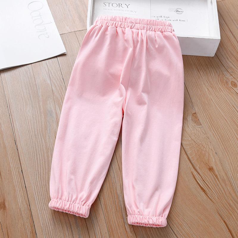 Детские модные брюки Летняя одежда для девочек Принцесса Детские повседневные укороченные брюки Тонкий дизайн для лета