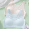 Sports Bra Women's Vest Solid Color Seamless Bra Gathering Underwear Invisible Bra Push Up Bra
