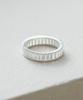 Серебряное кольцо Alleun 925 пробы, квадратный кубический серебряный палец (Тип А)