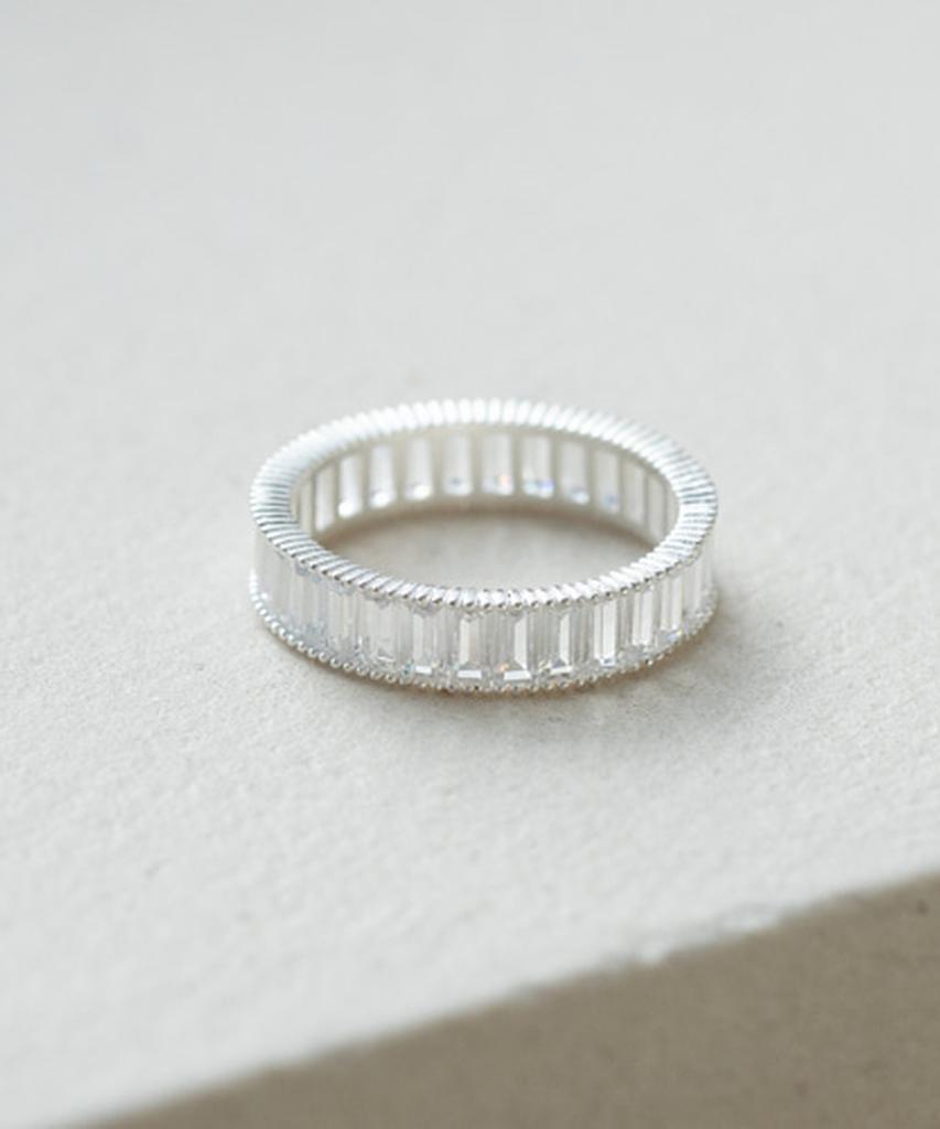 Серебряное кольцо Alleun 925 пробы, квадратный кубический серебряный палец (Тип А)