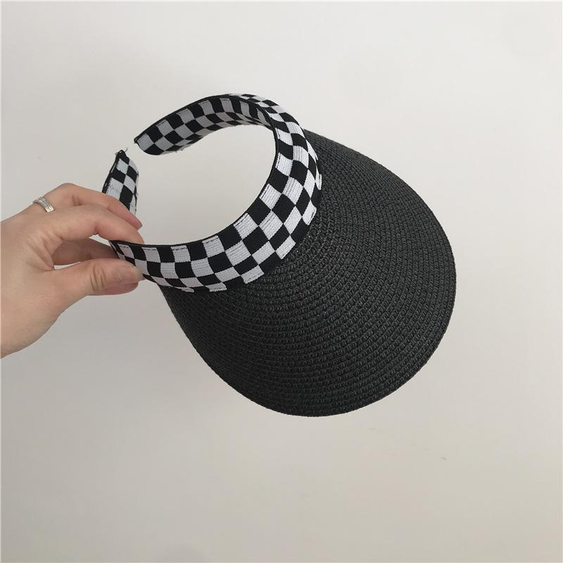 Женская летняя соломенная шляпа-утка - Универсальная солнцезащитная и пляжная кепка для путешествий на открытом воздухе