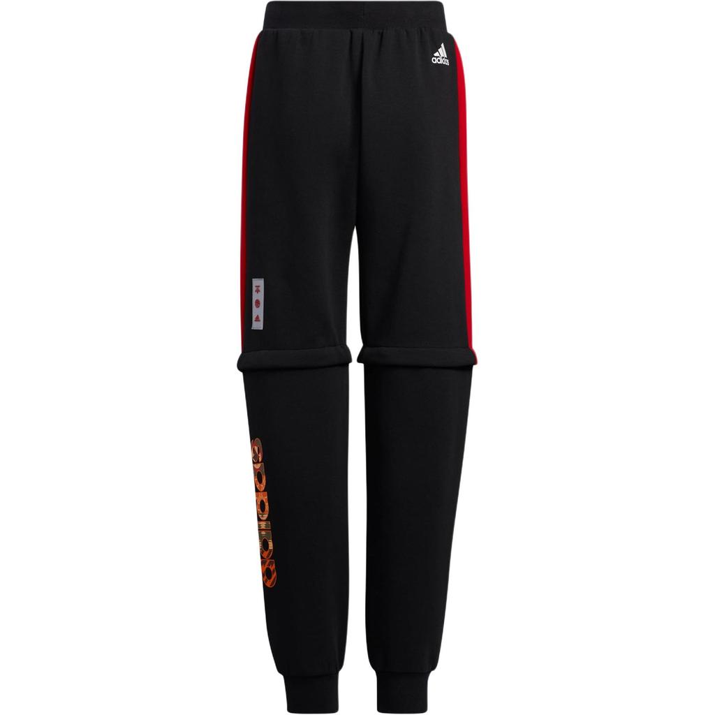 Подростковые вязаные спортивные штаны Adidas Черный/Светло-алый HC2725