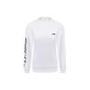 Li Ning Badminton Series Side Logo Casual Sports Pullover Celebrity Long Sleeve Hoody Women sweatshirt Standard-White AWDSD44-2