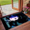Crystal Velvet Rug Custom Name Text, Soft Non Slip Floor Mat Home DecorBeetlejuice Lydia Deetz