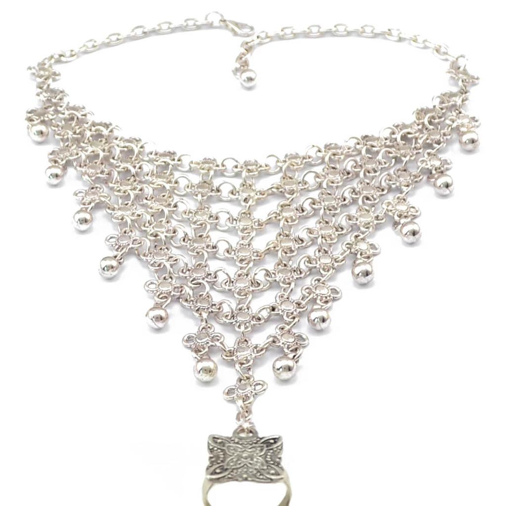 Богемный Винтажный Полый Цветочный Браслет на Палец для Женщин Фестивальный Турецкий Рабский Браслет Пляжный Цыганский Племенной Браслет Сексуальные Украшения