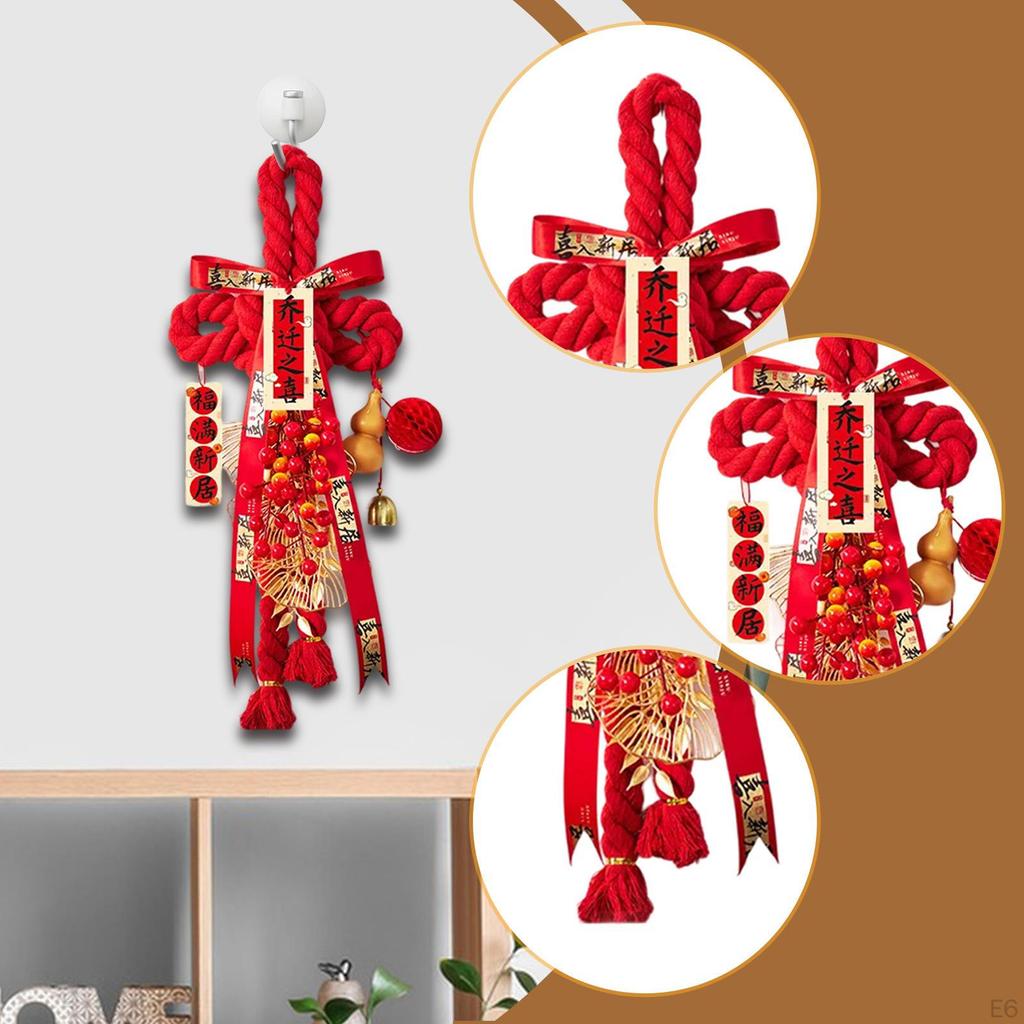 Подвеска «Китайский узел» Годовые украшения Украшение Красное подвесное украшение для