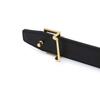 DakS Black 4d Gold Buckle Hook Leather Women S Belt Dbbe6e778bk