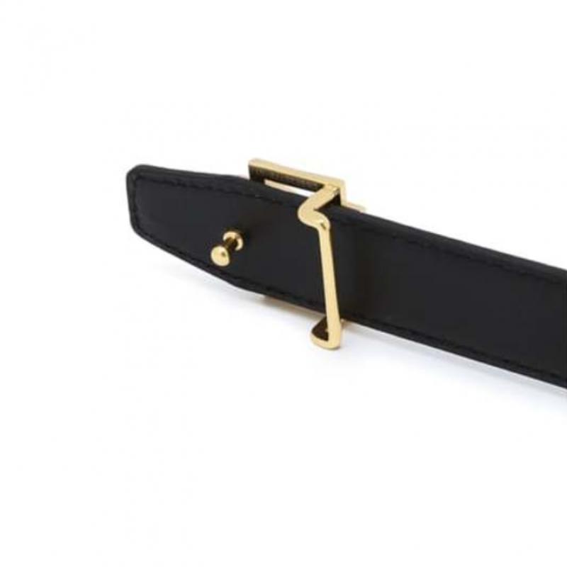 DakS Black 4d Gold Buckle Hook Leather Women S Belt Dbbe6e778bk