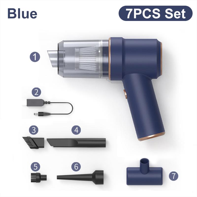 Высокое всасывание 2 в 1 автомобильный пылесос с беспроводной зарядкой Air Duster ручной пылесос высокой мощности для домашнего офиса