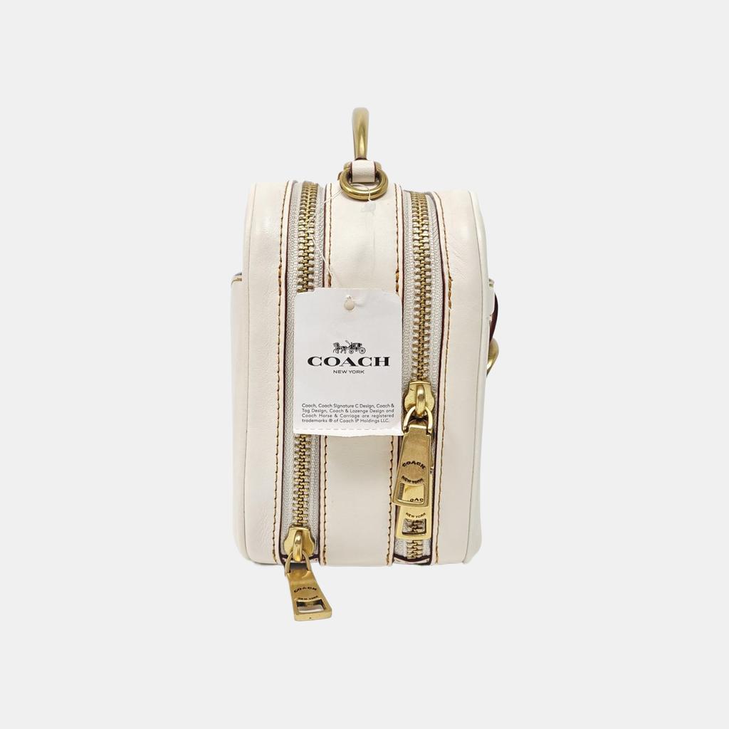 [Pre-Owned] Riley White Leather Handbag - Excellent #1KHWWFK