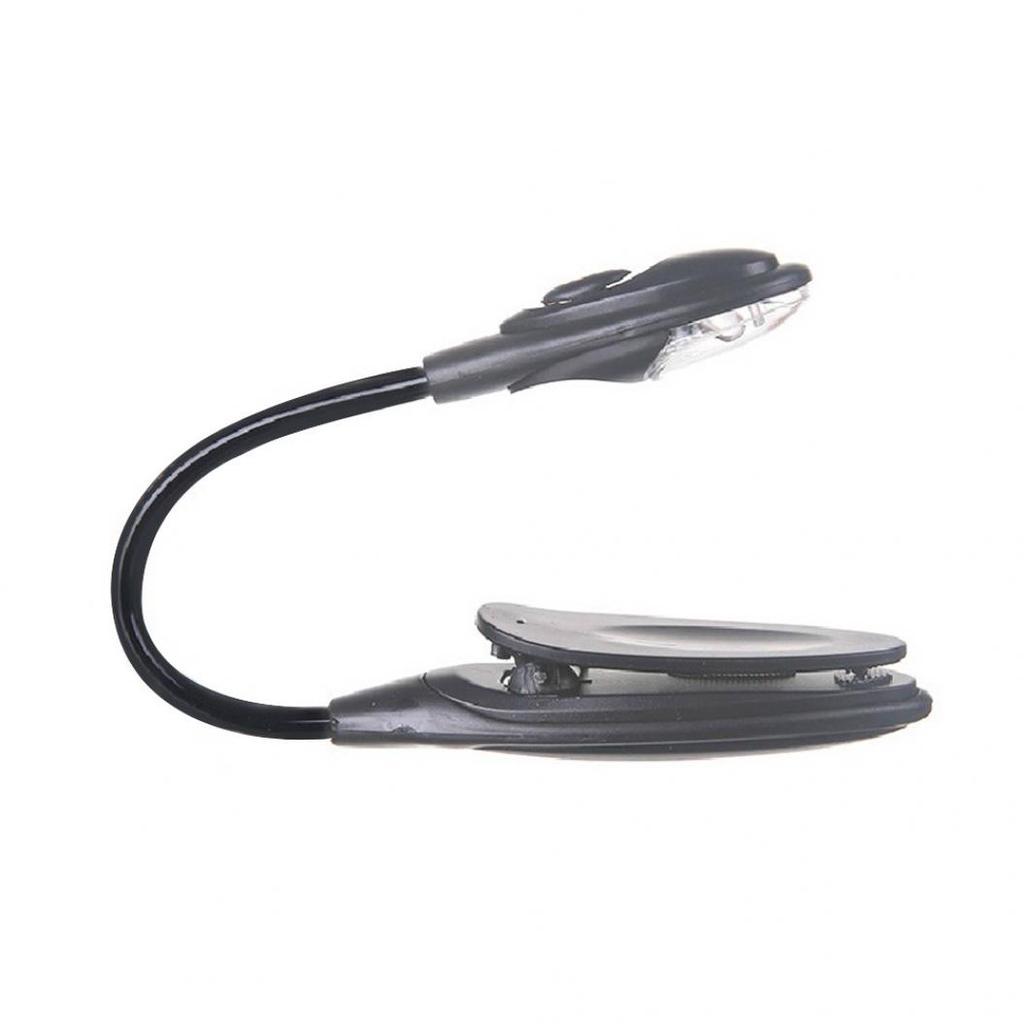 LED Book Lamp Mini Clip On Bendable Travel Bedroom Clamp Dorm Reading Light Gift ADM