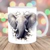 3D Слон Милая кружка-слон Керамическая кофейная кружка Кружка для чая Новый подарок Внешняя торговля