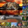King of The Forest Tiger Leopard Tapestry Forest Animal Tapestry Wall Hanging Wall Art Decoration Bedroom Wall Tapestry
