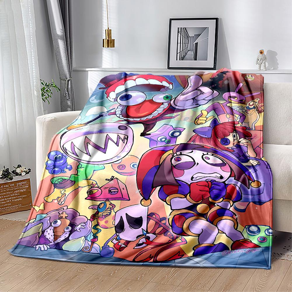 Digital Circus Blanket Ultrasoft Great For Bed Seaside Couch For All Seasons Warmthful Decor Ideal Gift For Birthday Valentine'S Day