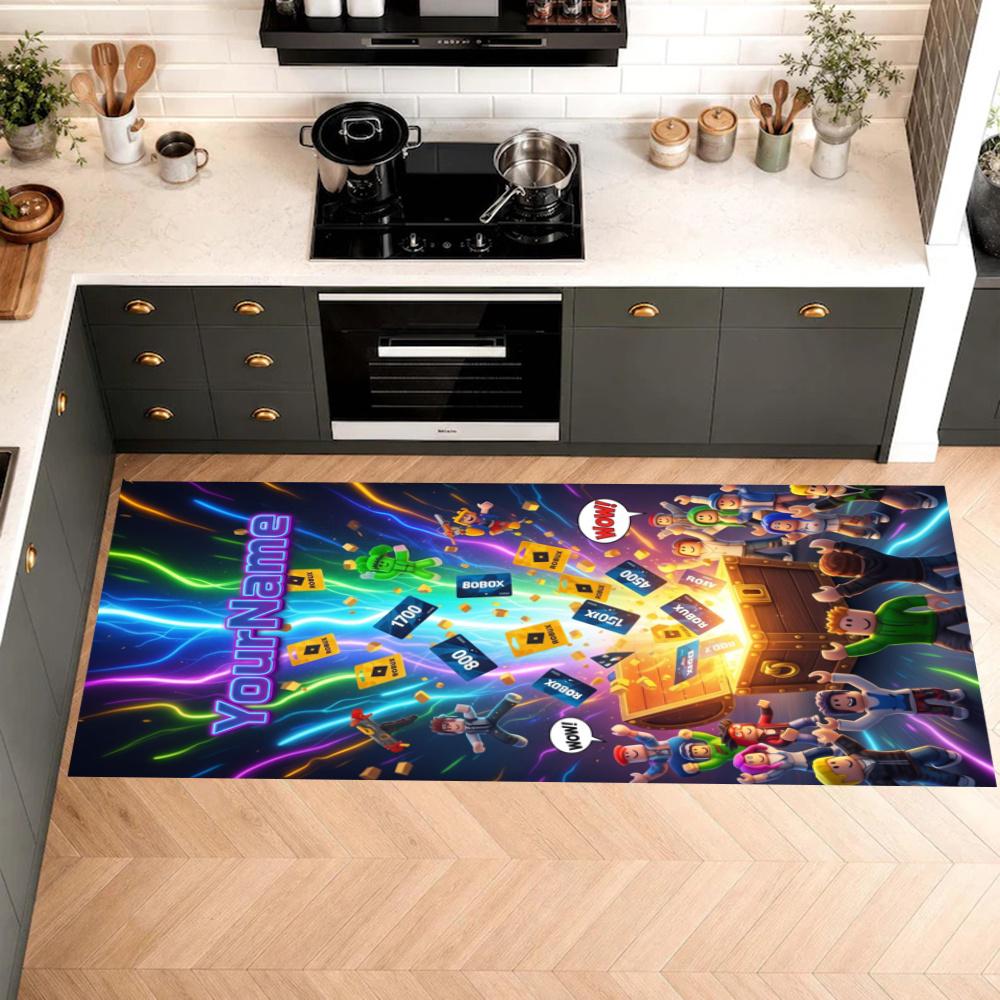 Roblox Customize Your Name Kitchen Rug Runner Rug Laundry Mat Hallway Entryway The Best Gift Choice