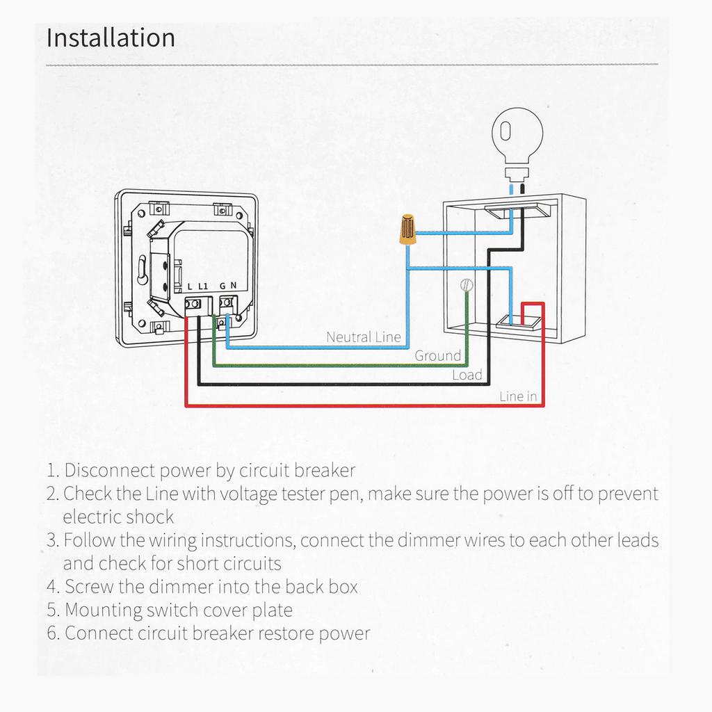 Smart Zigbee Light Switch Compatible with Alexa Google Home with Remote Control Single-Pole Neutral