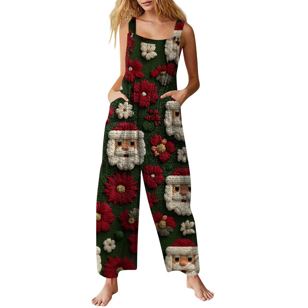 Women's Jumpsuit Printed Casual Loose Jumpsuit