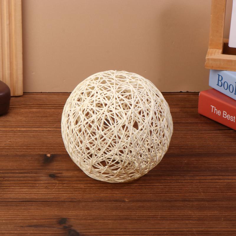 1 шт. Настольная лампа из ротангового шара, USB-вилка, регулируемая яркость, ночник, подарок, деревянная подставка, декор для прикроватной тумбочки, ночник для спальни