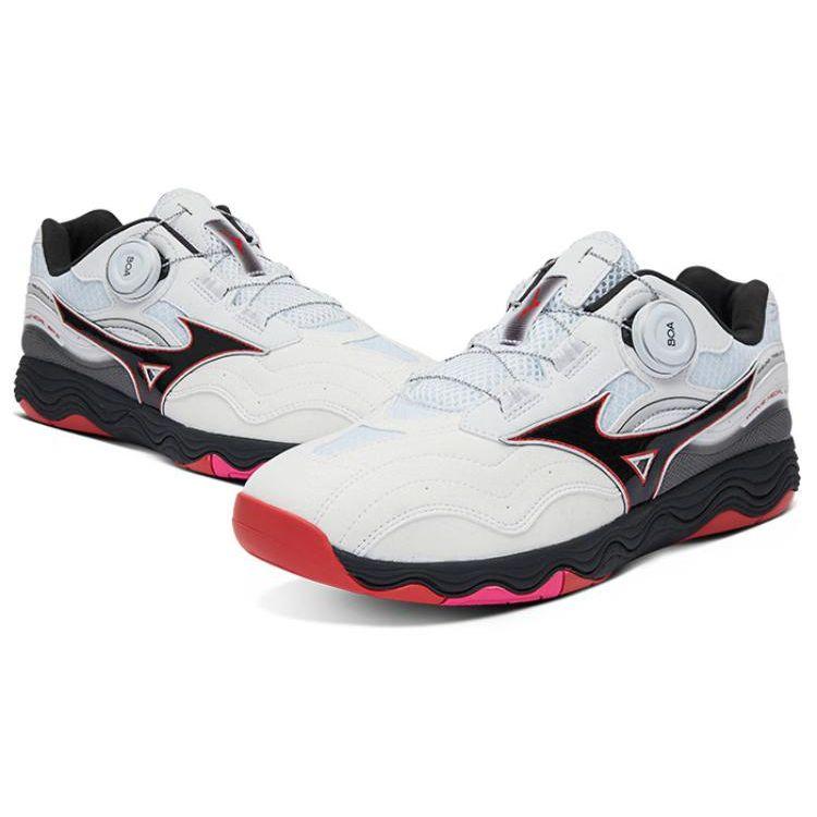 Mizuno Wave Medal Кроссовки унисекс с круглым носком, амортизирующие, нескользящие, с низким верхом, для тренировок, белые 81GA241201