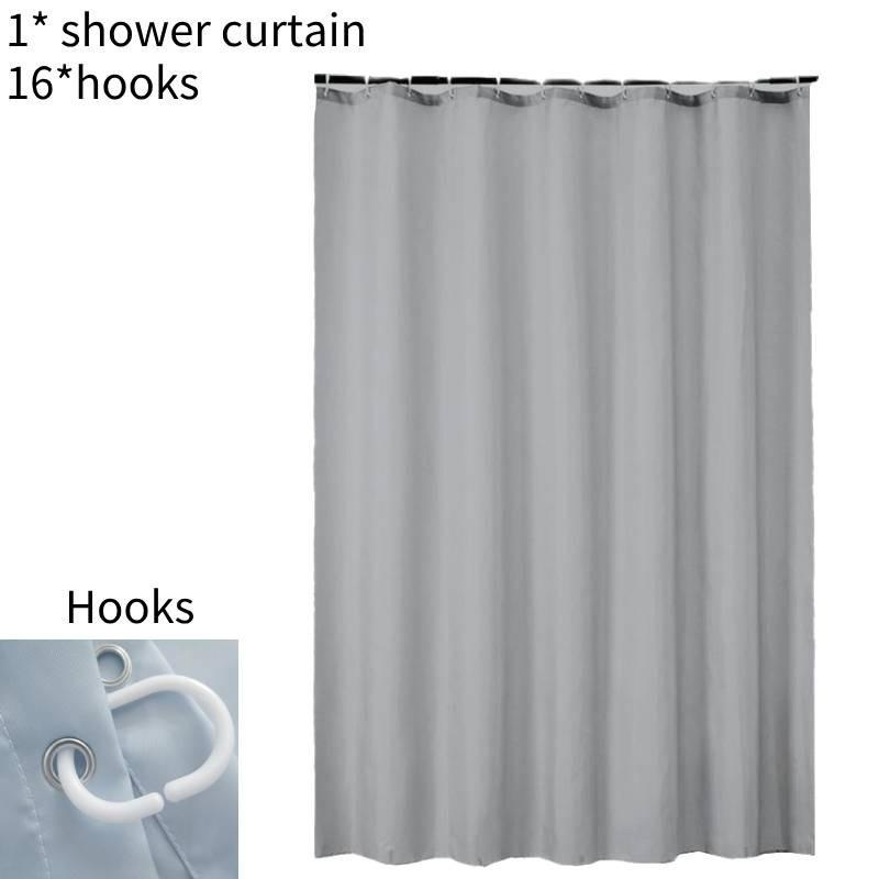 Elegant Waterproof Shower Curtain For Bathroom 180x200cm With Durable Polyester Fabric