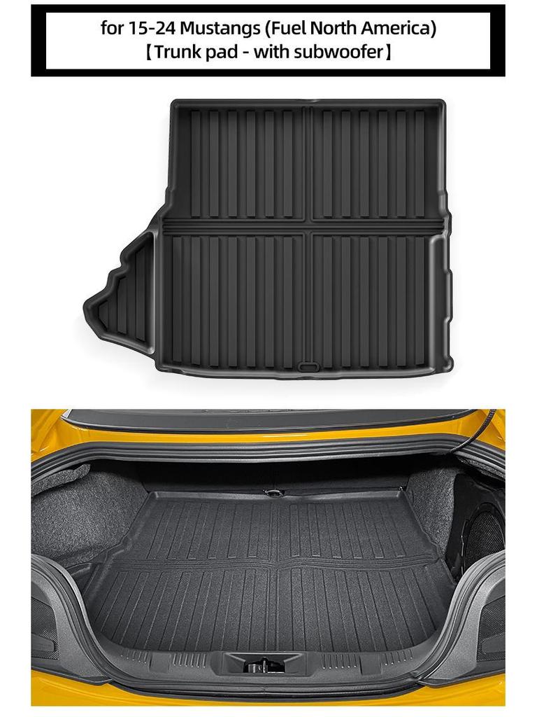 15-24 Ford Mustang Dirt-Resistant TPE Floor Mats