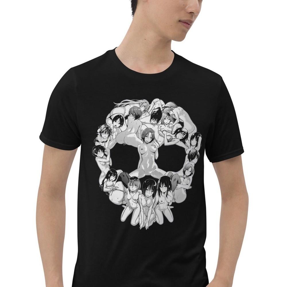 Anime Girls Hentai Skull Gothic Kawaii Harajuku Short-Sleeve Unisex T-Shirt