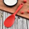 Home Use Large Silicone Long Handle Spoon High Grade Mixing Ladle Cooking Kitchen Soup Spoons Tableware Kitchen Accessories