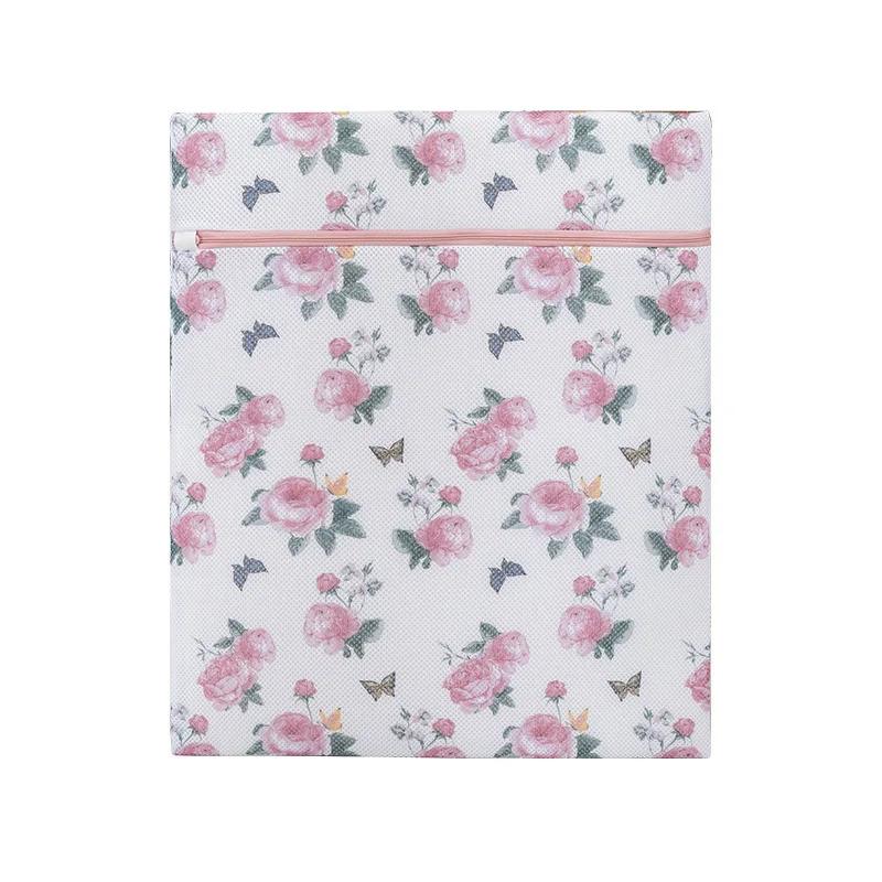 Новейший мешок для белья с принтом роз, мешки для стирки нижнего белья, сумки для защиты нижнего белья, сумка для стирки, дорожный портативный органайзер для белья