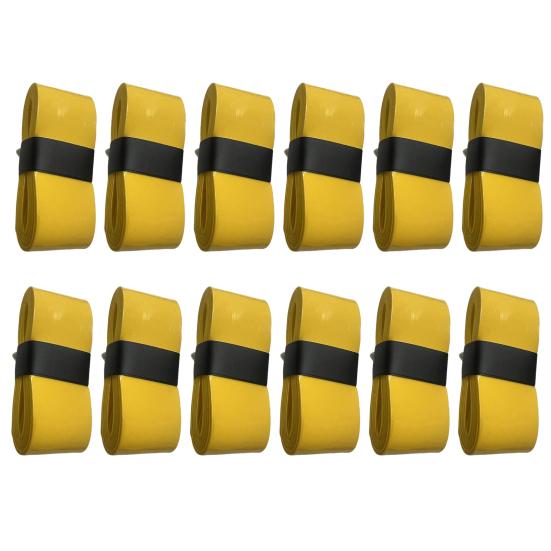 12 шт. самоклеящиеся ленты для захвата Pickleball, устойчивые к скольжению, супер впитывающие, яркий цвет, универсальная лента для захвата теннисной ракетки, Overgrip