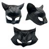 Маска Женщины-Кошки на Хэллоуин Catw Mask, Черный Глаз Костюм Мягкий Латекс Гибкий Маскарадная Кожаная Аксессуар для Супергероя Косплей Вечеринка Удобный Женский