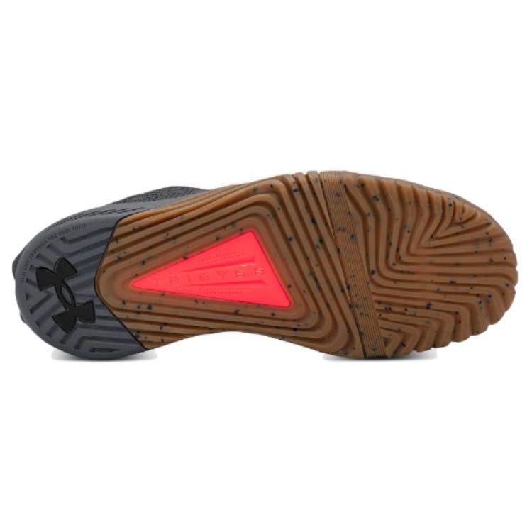 Under Armour Мужские кроссовки TriBase Reign 6 Castlerock Gum Серый Титан-Серый Черный 3027341-101