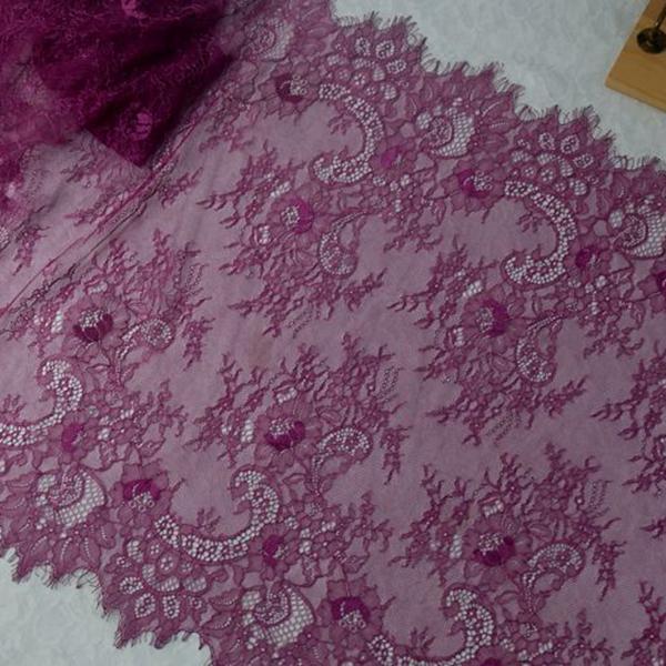 WM, 3 Meter, Colorful Eyelash Lace Trim, Sewing, 65cm Wide, DIY Sewing Applique, Wedding Dress Decoration